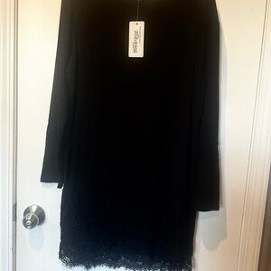 Black Lace Tunic Long Sleeve